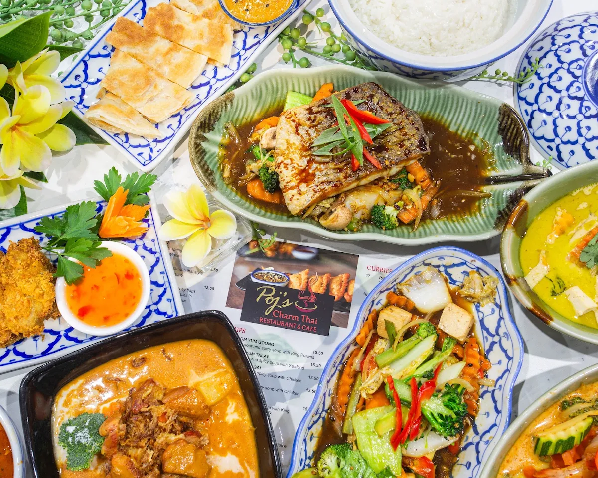 Menu, POJ'S CHARM THAI RESTAURANT AND CAFE