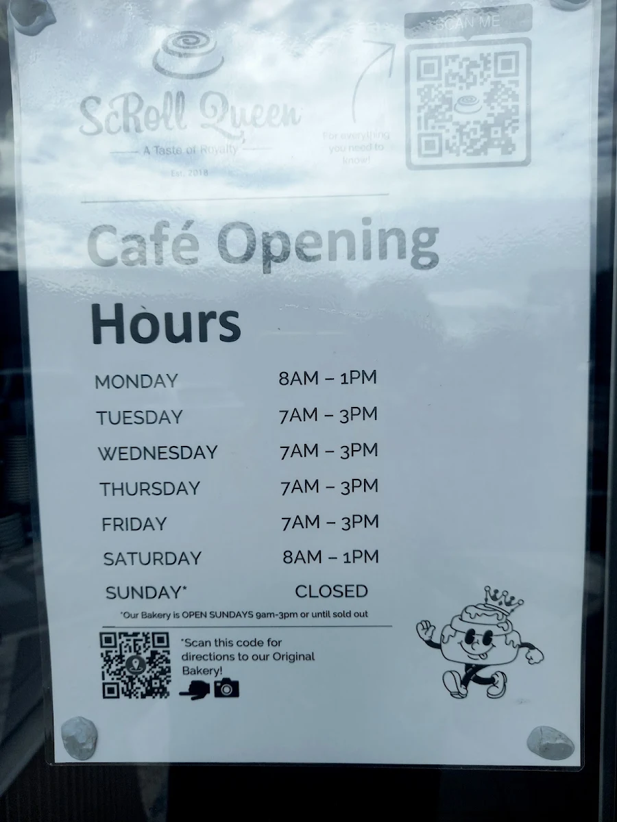Menu, ScRoll Queen