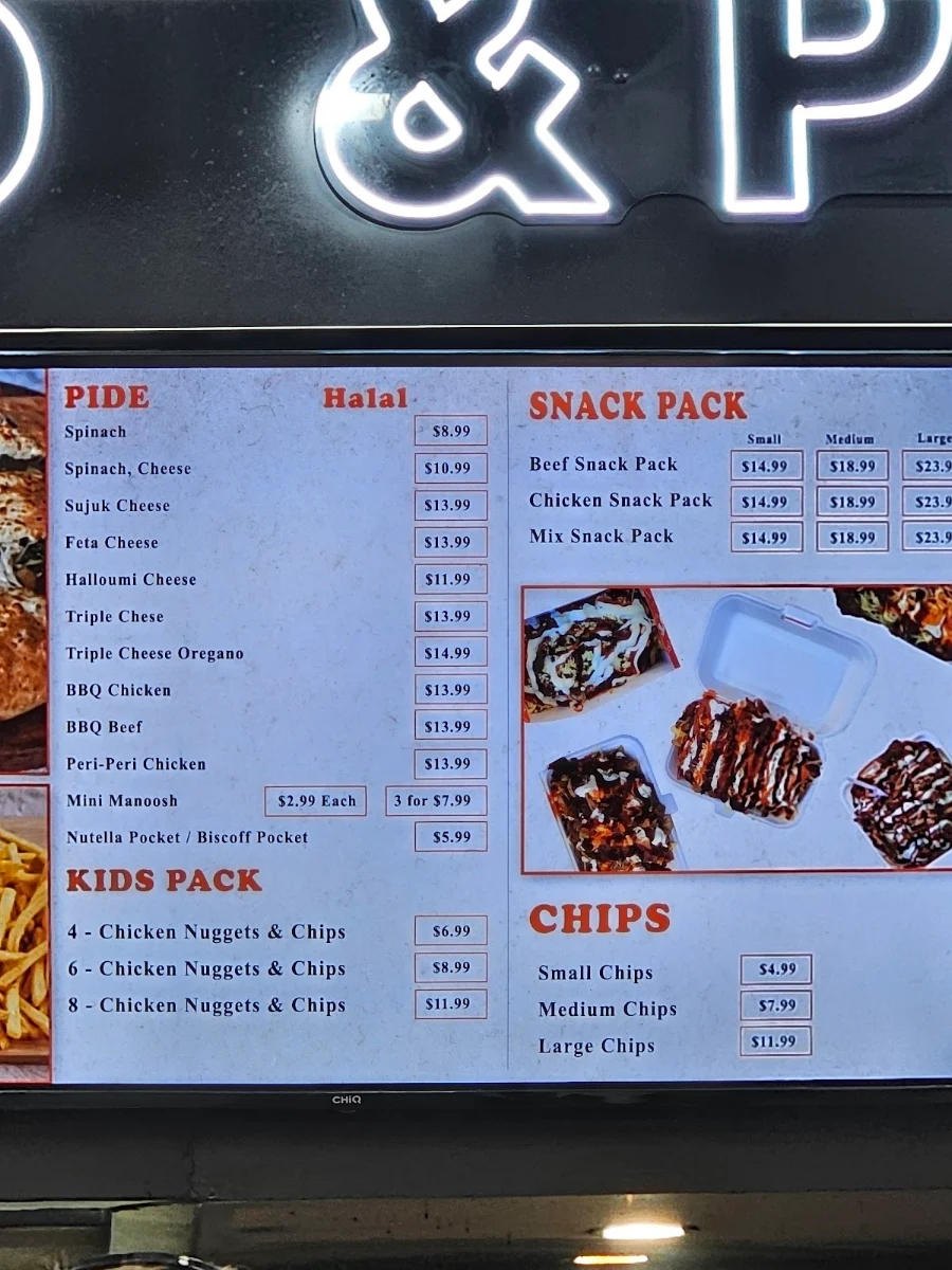 Menu, Leo Kebab & Pizza Goulburn