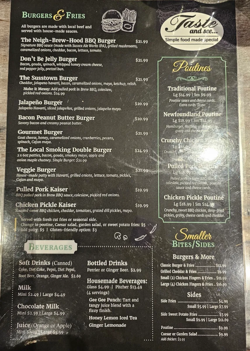 Menu, Taste and See