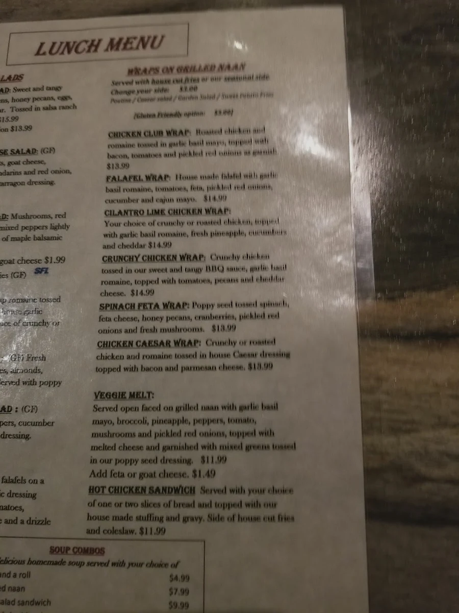 Menu, Taste and See