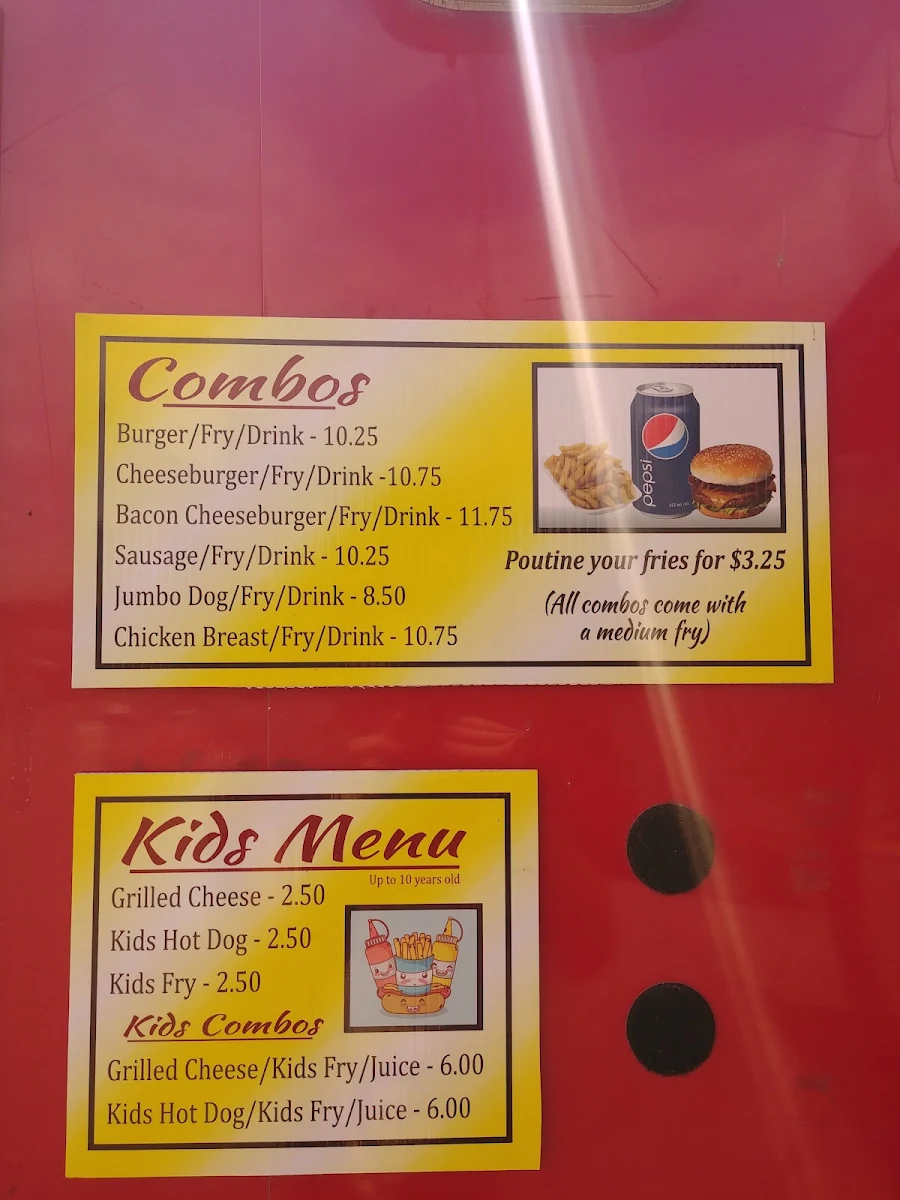 Menu, Marks County Chips