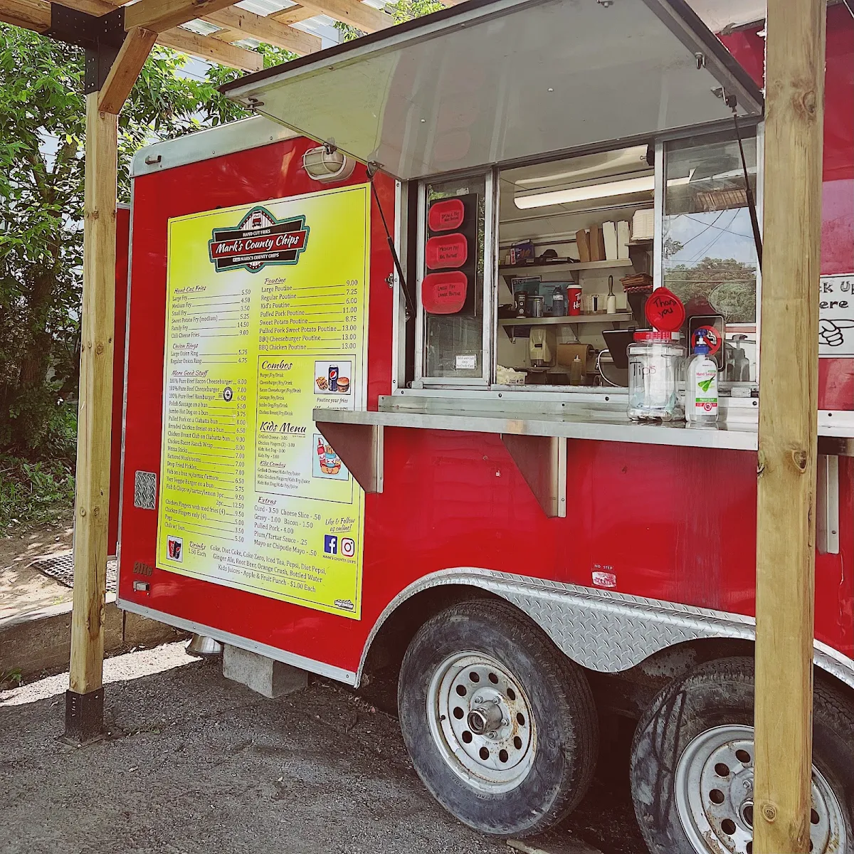 Menu, Marks County Chips