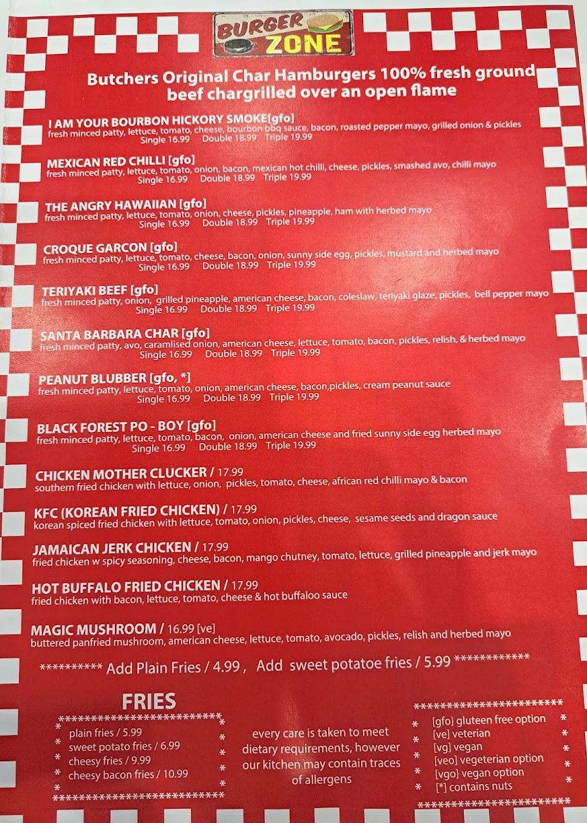 Menu, Now & Then Cafe kew