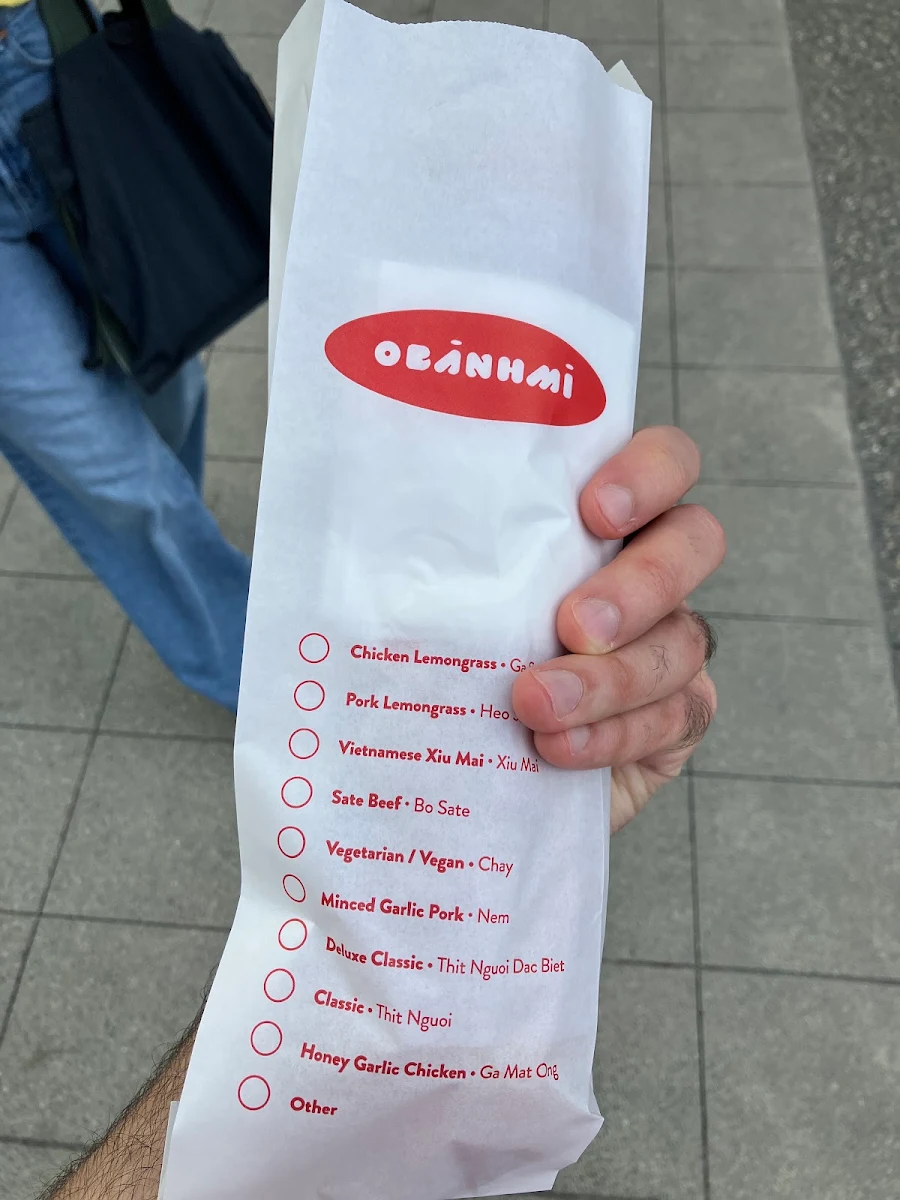 Menu, Obanhmi Coquitlam