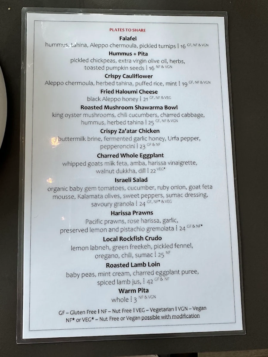 Menu, The Pink House Bistro