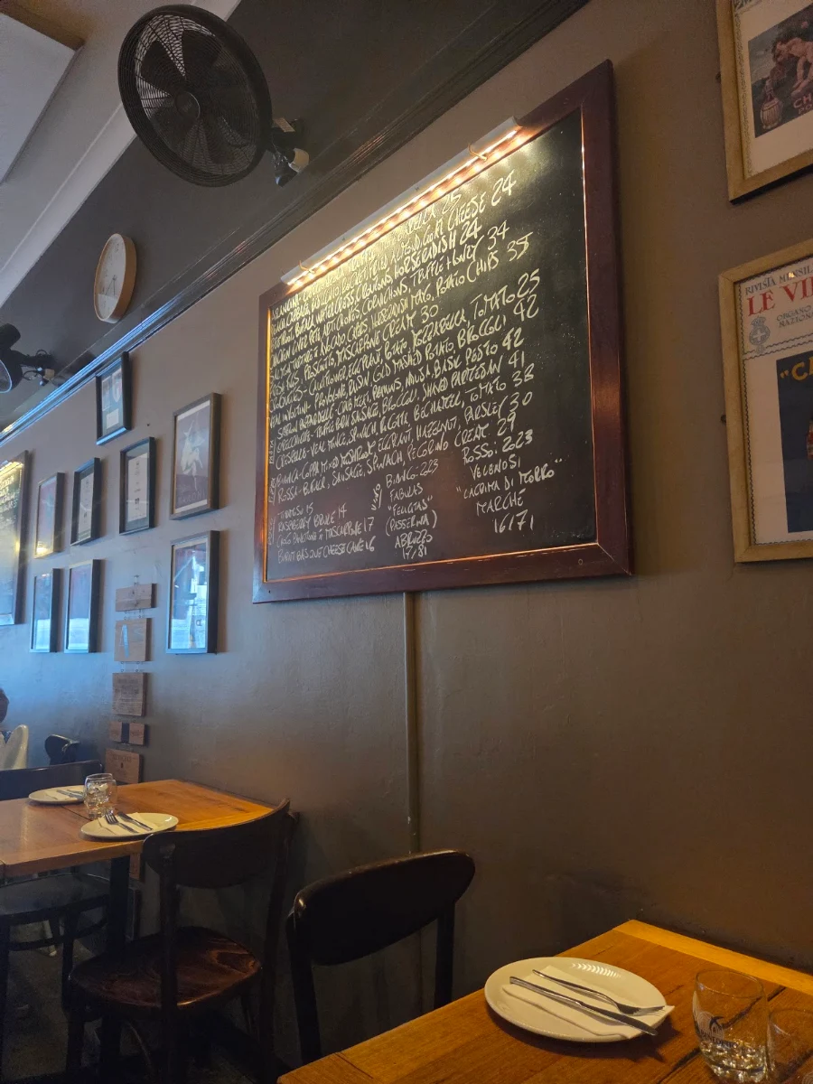 Menu, La Disfida Haberfield