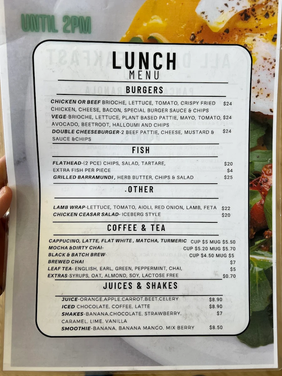 Menu, Velvet