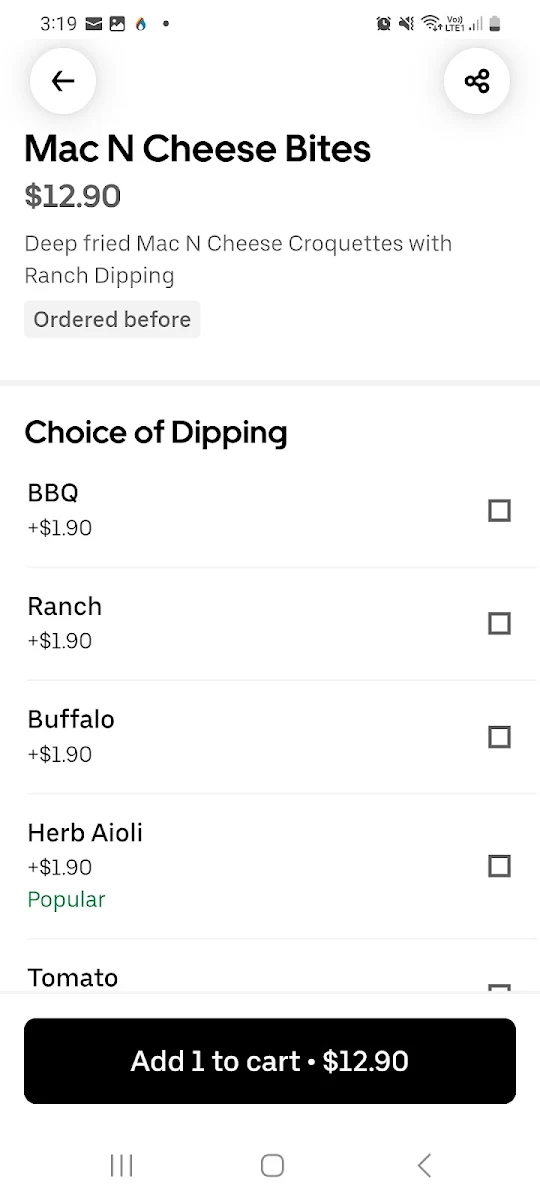 Menu, The Burgerhouse