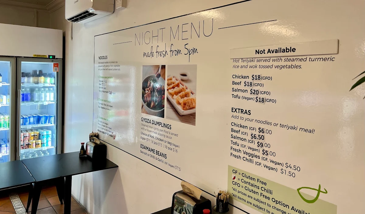 Menu, Peko Peko