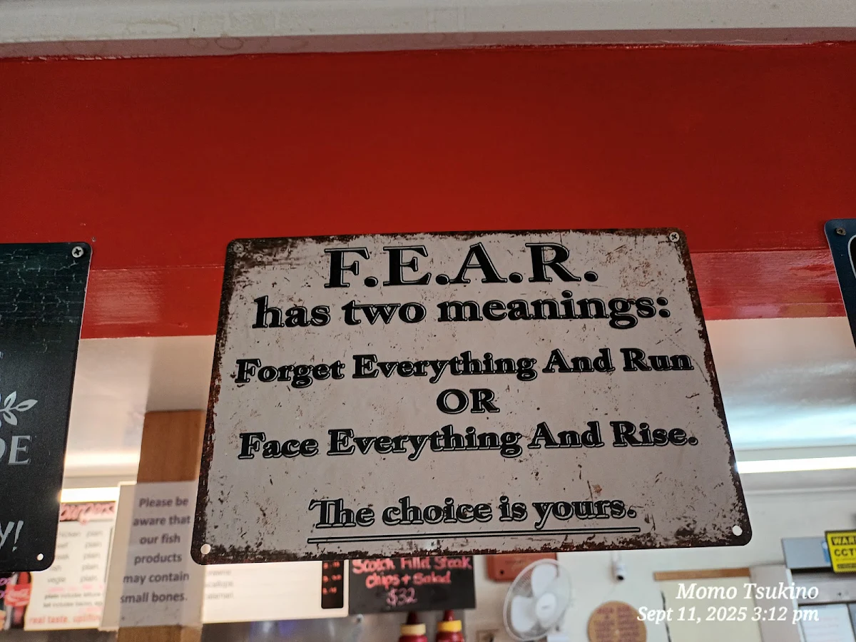 Menu, Molly's Takeaway Cafe