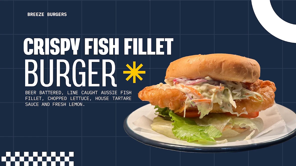 Menu, Breeze Burgers
