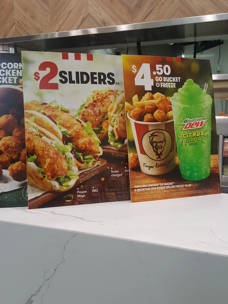 Menu, KFC Broadmeadows Food Court