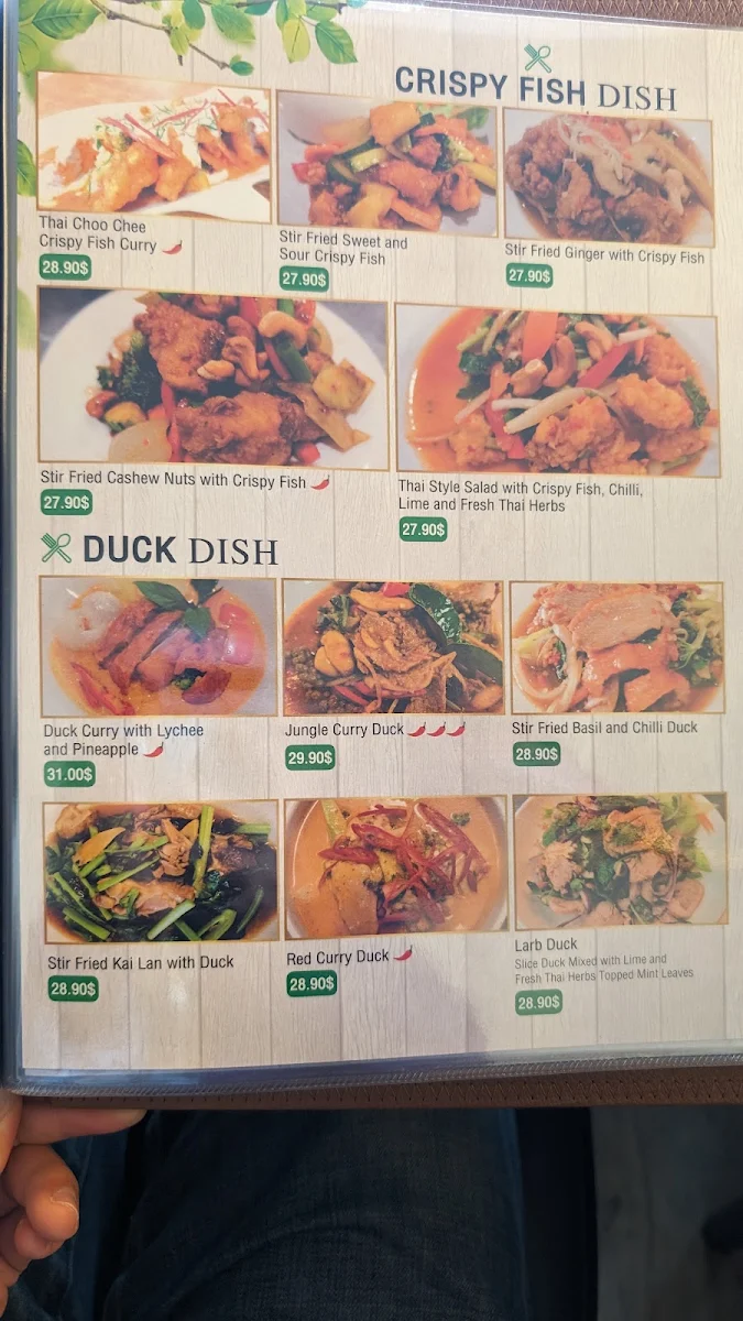 Menu, Thai Lemongrass