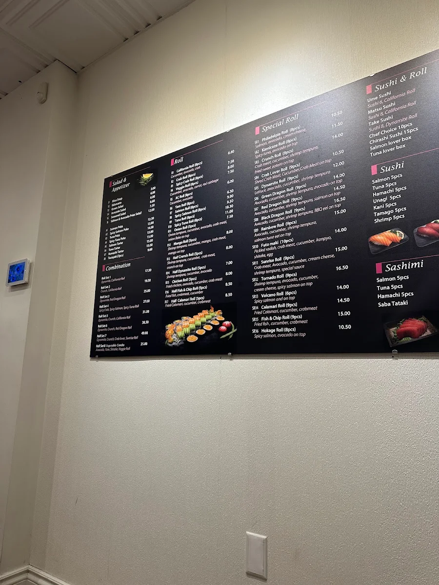Menu, Chef Martin’s Sushi House
