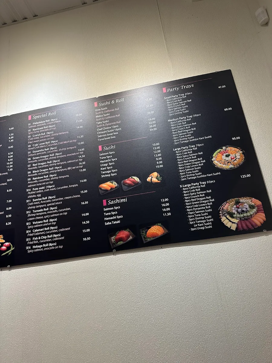 Menu, Chef Martin’s Sushi House