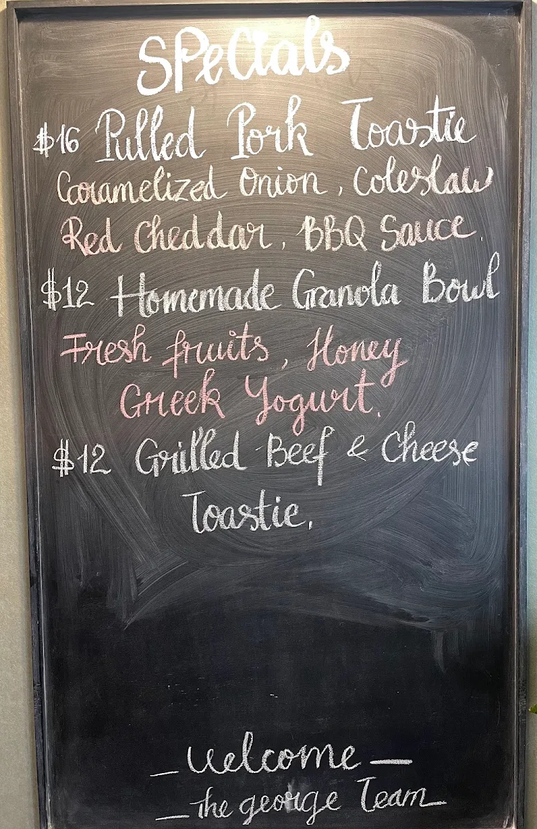 Menu, Drake and Duck Cafe