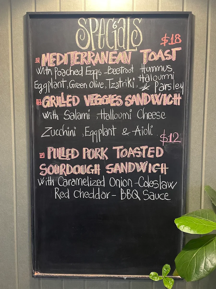 Menu, Drake and Duck Cafe