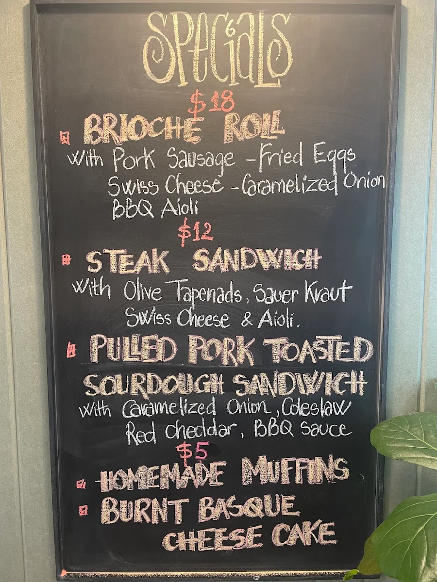 Menu, Drake and Duck Cafe