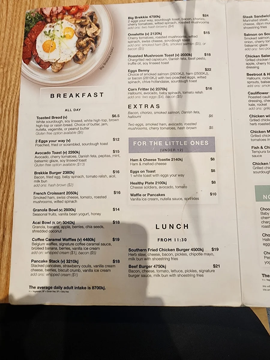 Menu, The Coffee Emporium