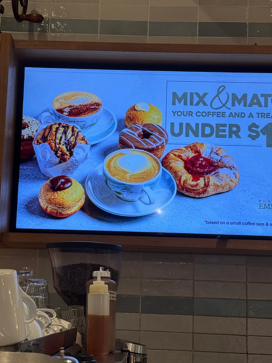 Menu, The Coffee Emporium