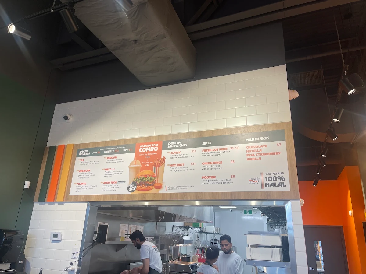 Menu, Burgers n' Fries Forever