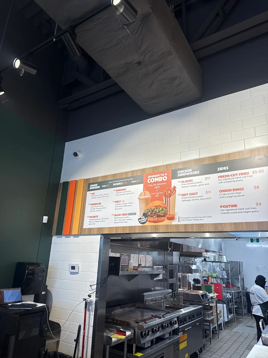 Menu, Burgers n' Fries Forever