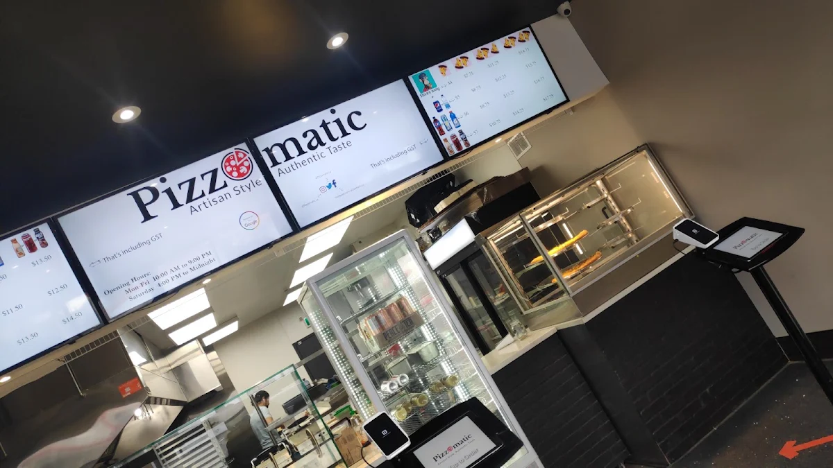 Menu, Pizzomatic
