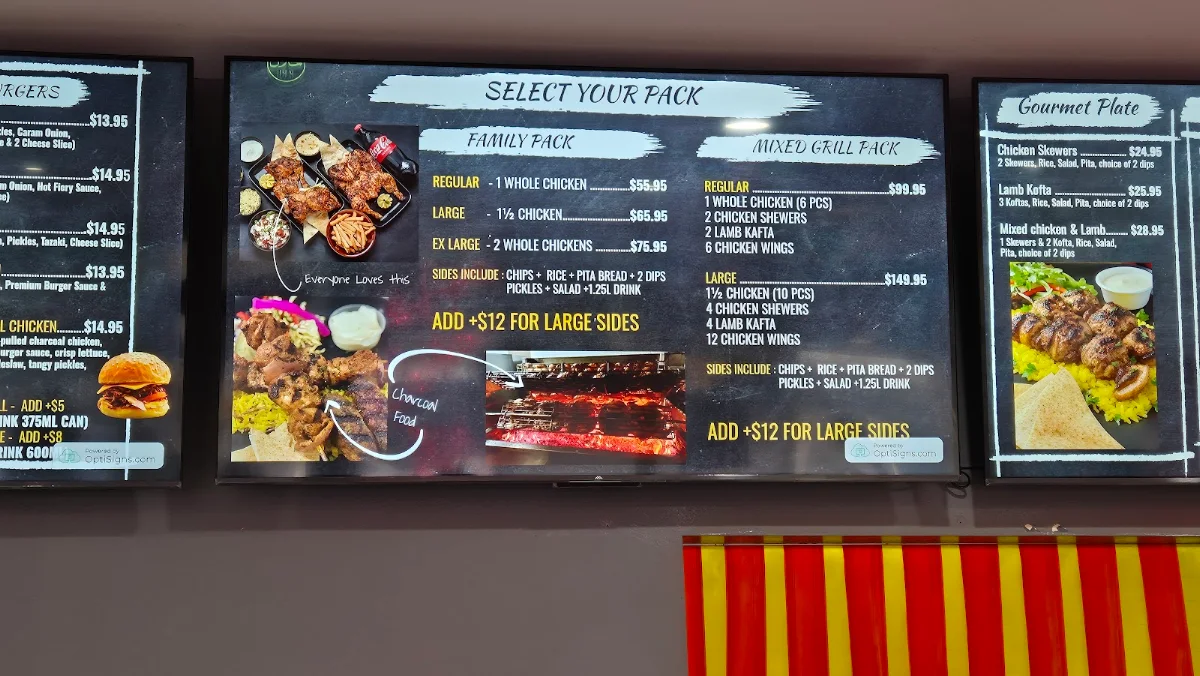 Menu, Cheeky Chookz