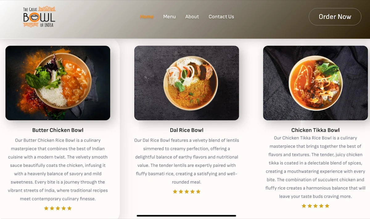 Menu photo 1