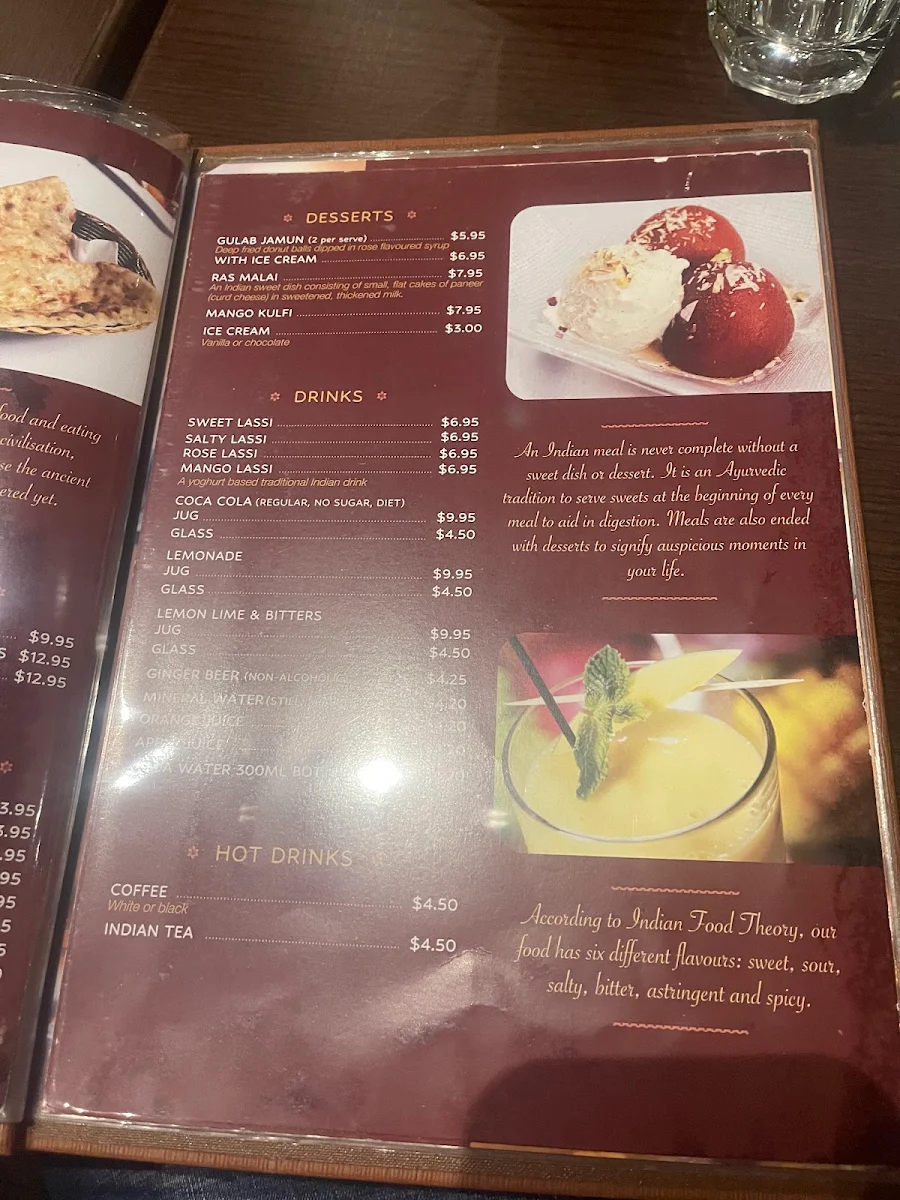 Menu, Punjabi Palace