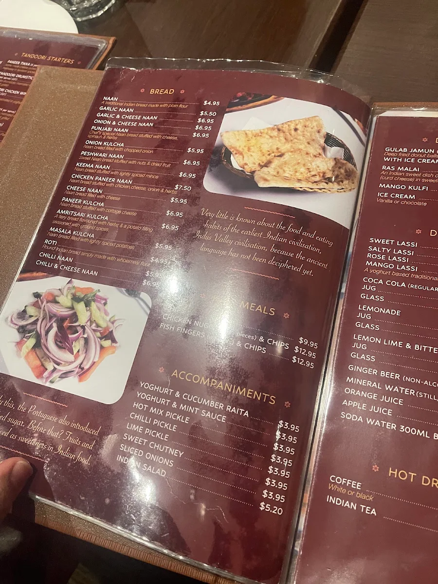 Menu, Punjabi Palace