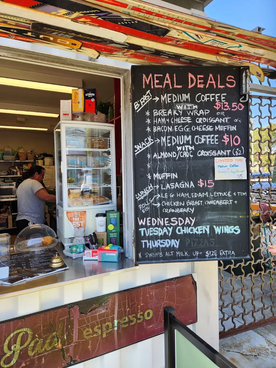 Menu, Lilypad Espresso Bar