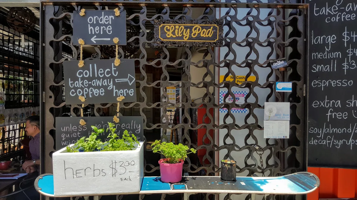 Menu, Lilypad Espresso Bar