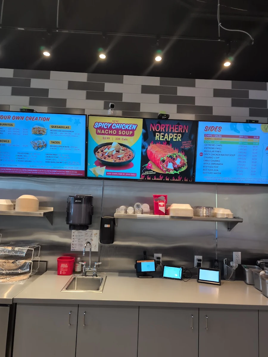 Menu, barBURRITO