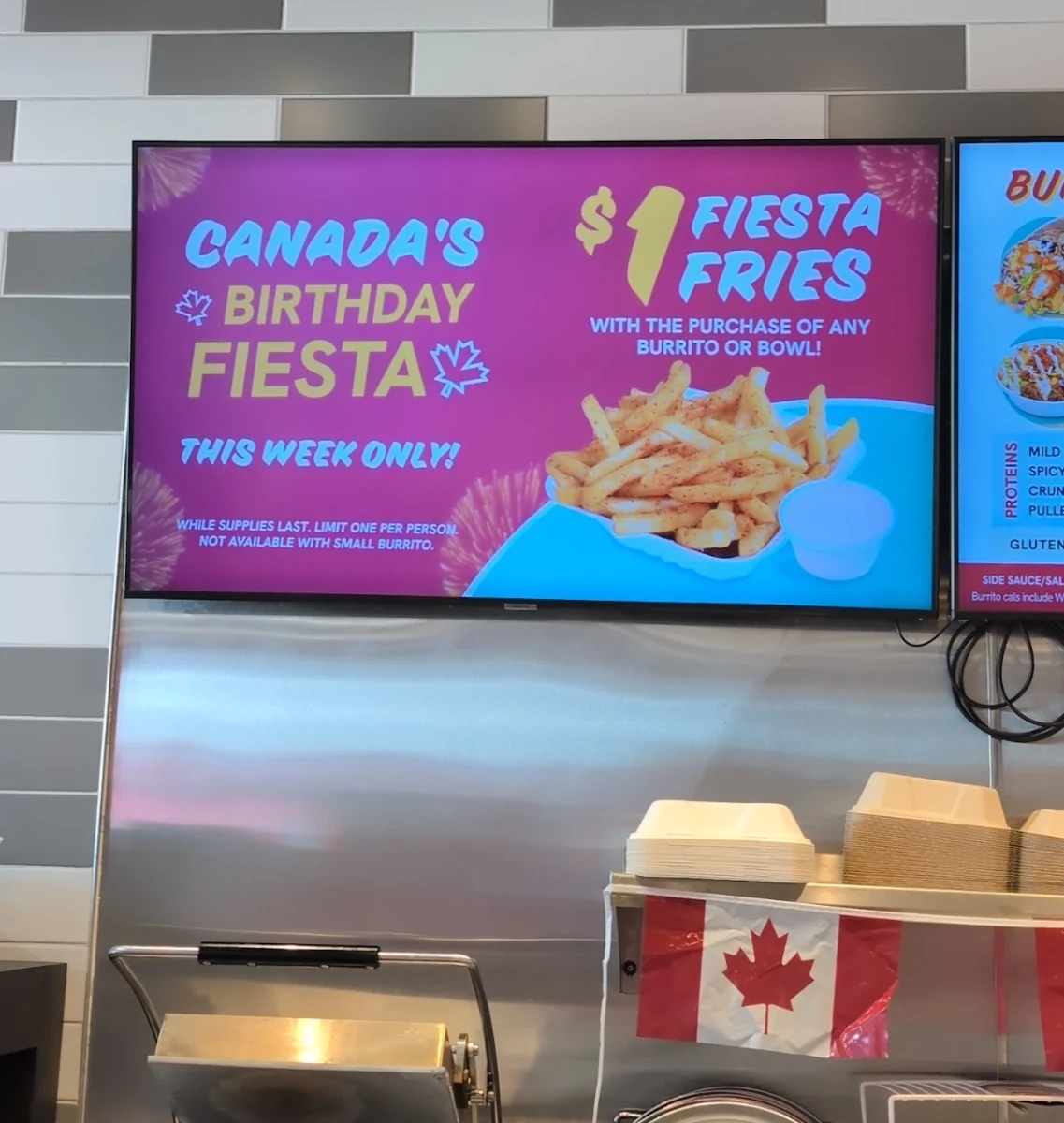 Menu, barBURRITO