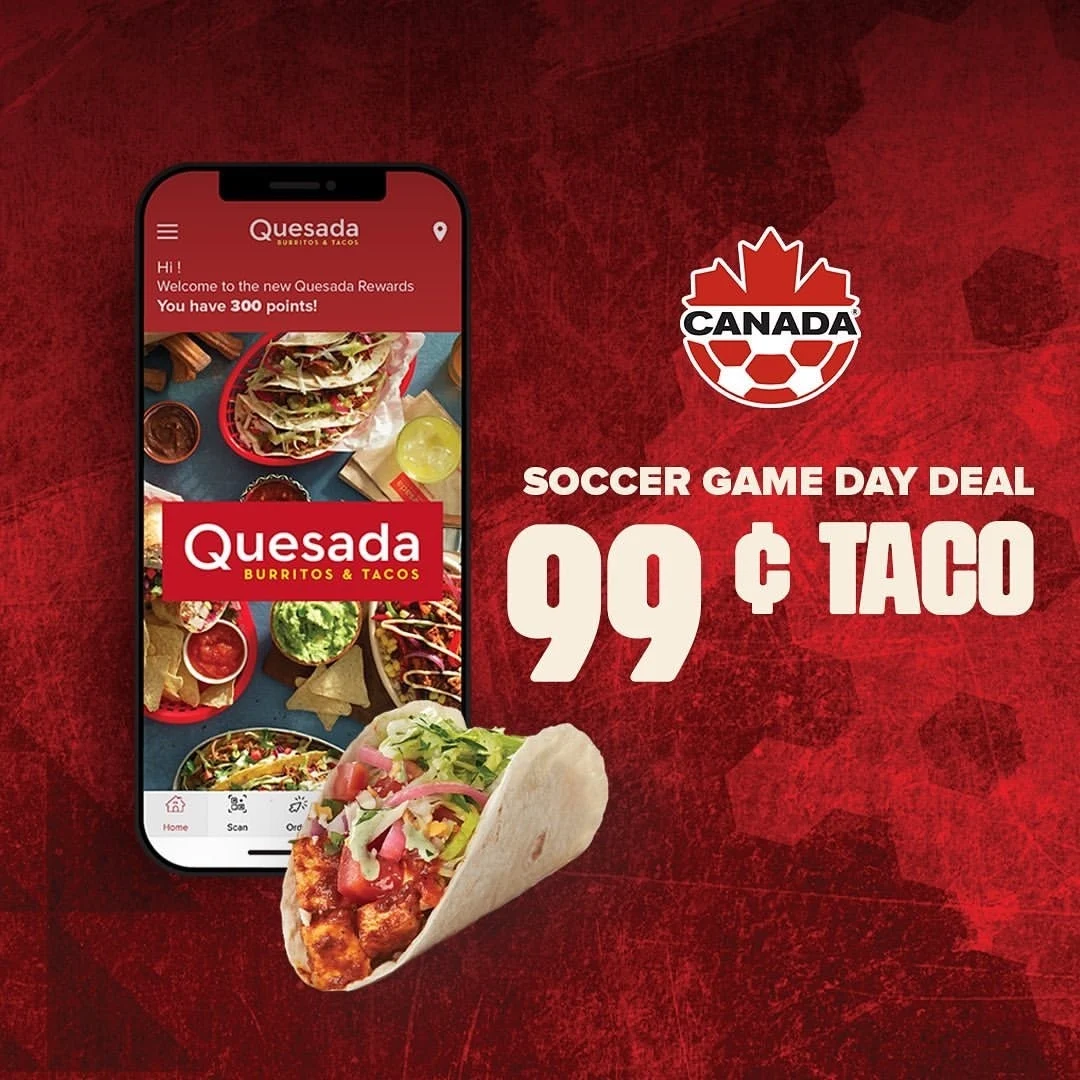 Menu, Quesada Burritos & Tacos