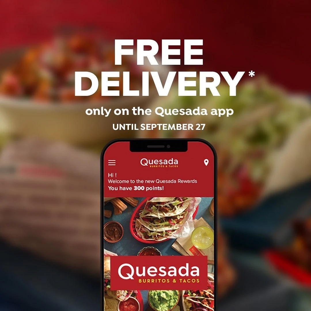 Menu, Quesada Burritos & Tacos