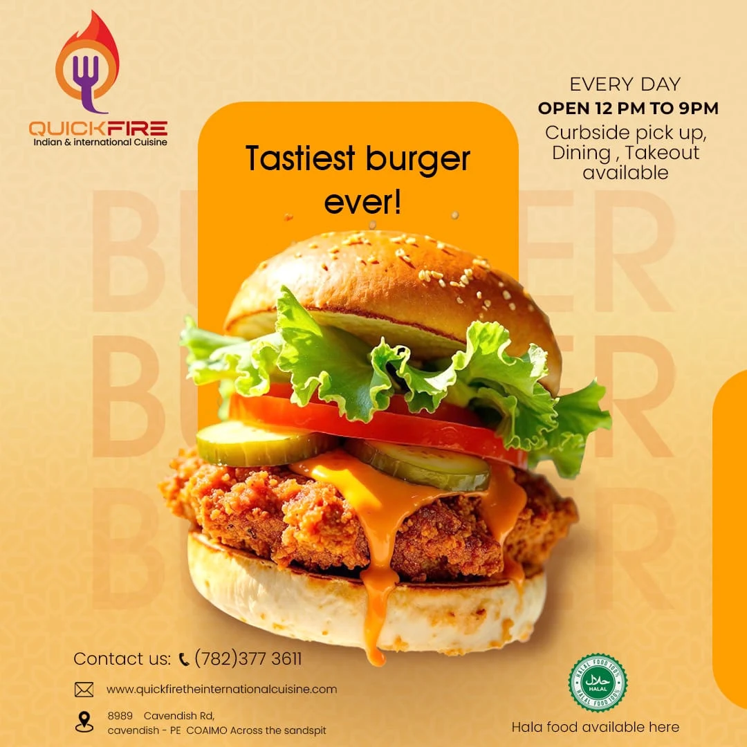 Menu, Quick Fire indian and International Cuisine