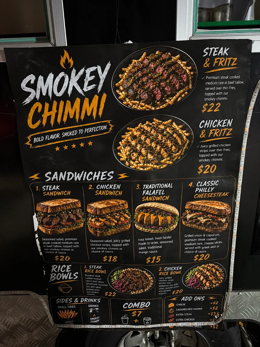 Menu, Smokey chimmi