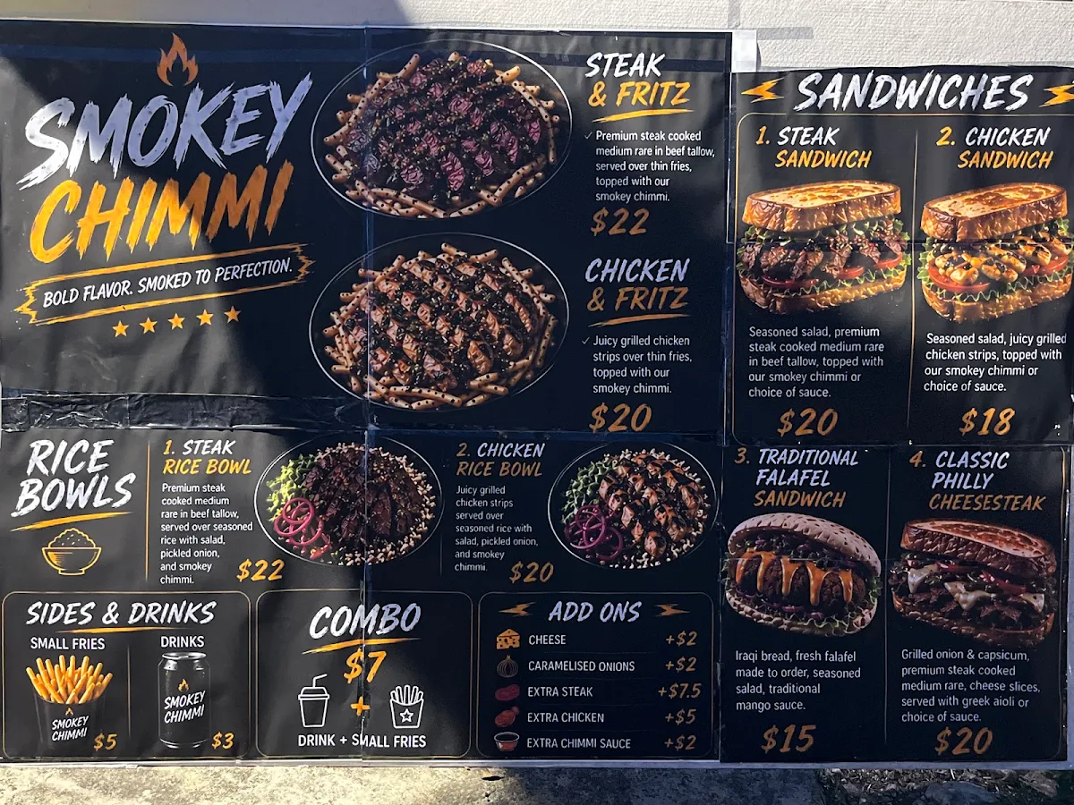 Menu, Smokey chimmi