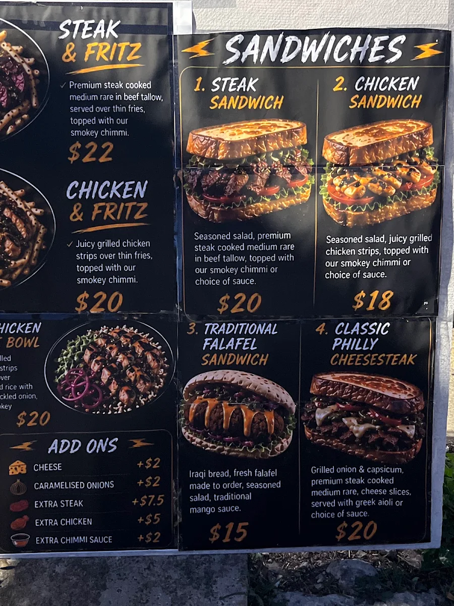 Menu, Smokey chimmi