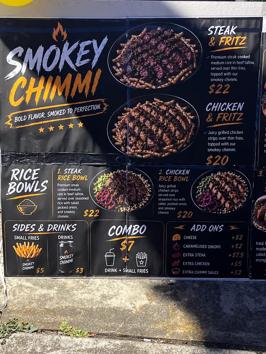 Menu, Smokey chimmi