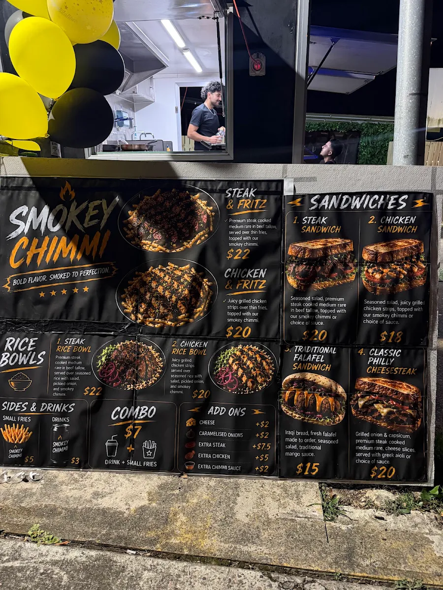 Menu, Smokey chimmi