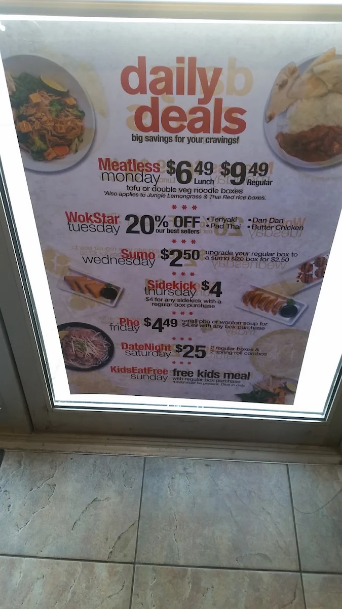 Menu, Wok Box - Stone Bridge