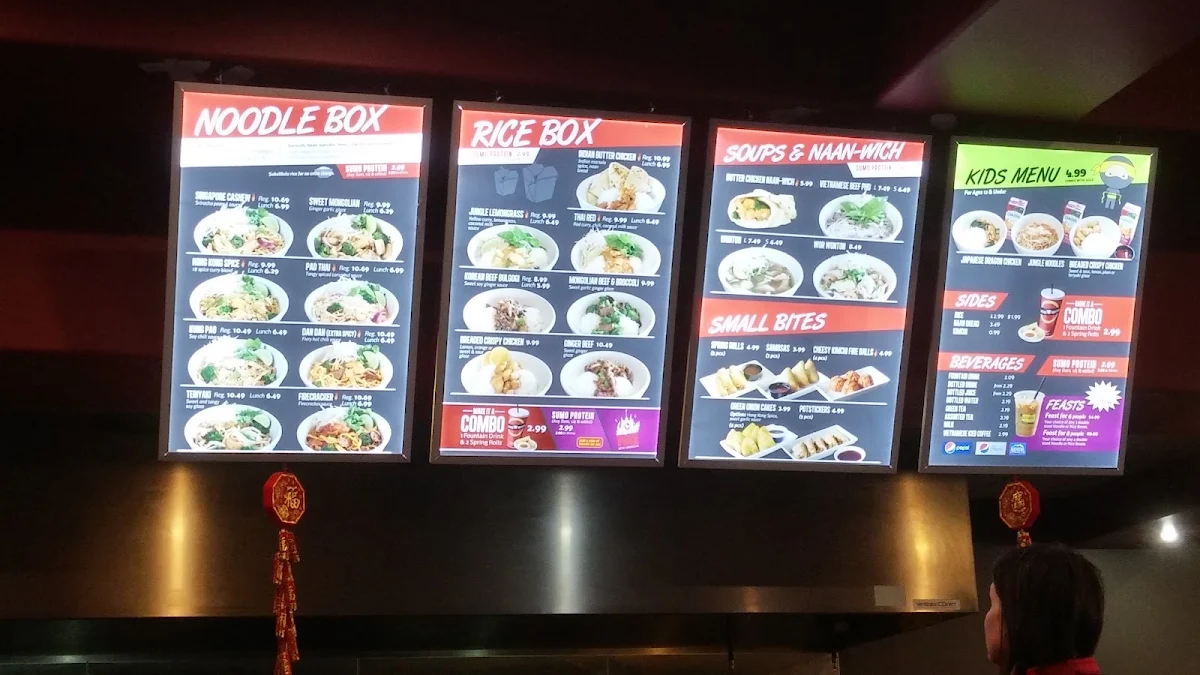 Menu, Wok Box - Stone Bridge