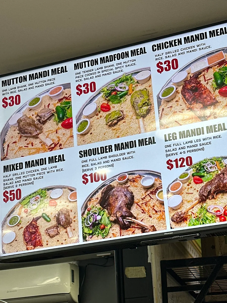 Menu, Mataam al Mandi
