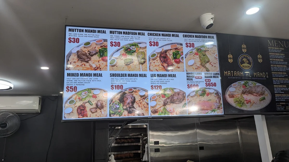 Menu, Mataam al Mandi