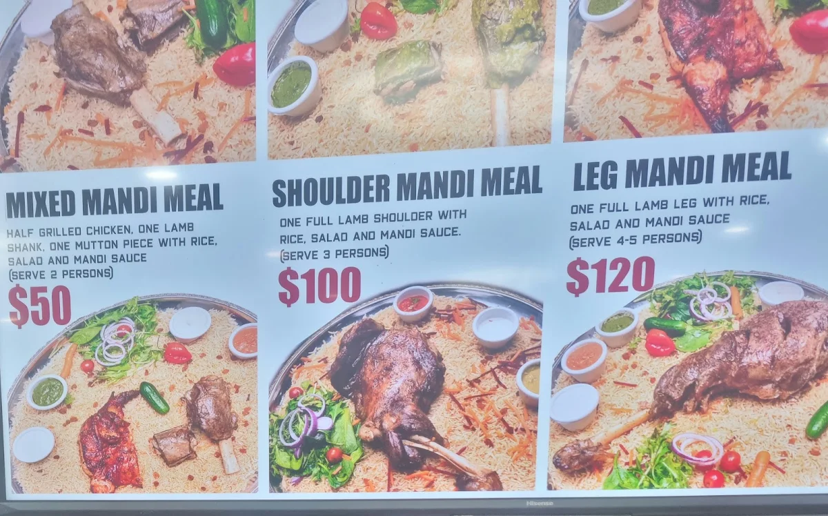 Menu, Mataam al Mandi
