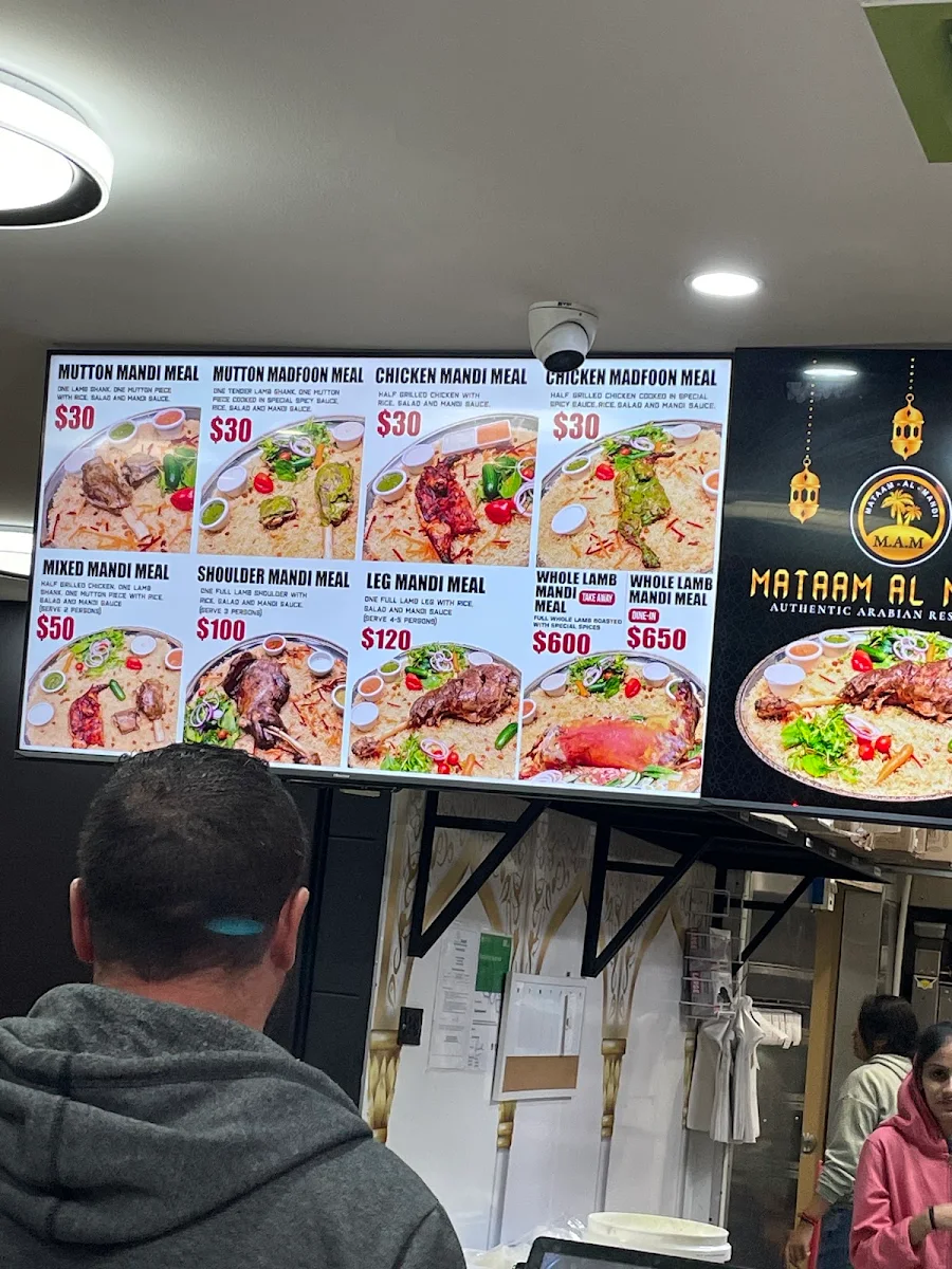 Menu, Mataam al Mandi